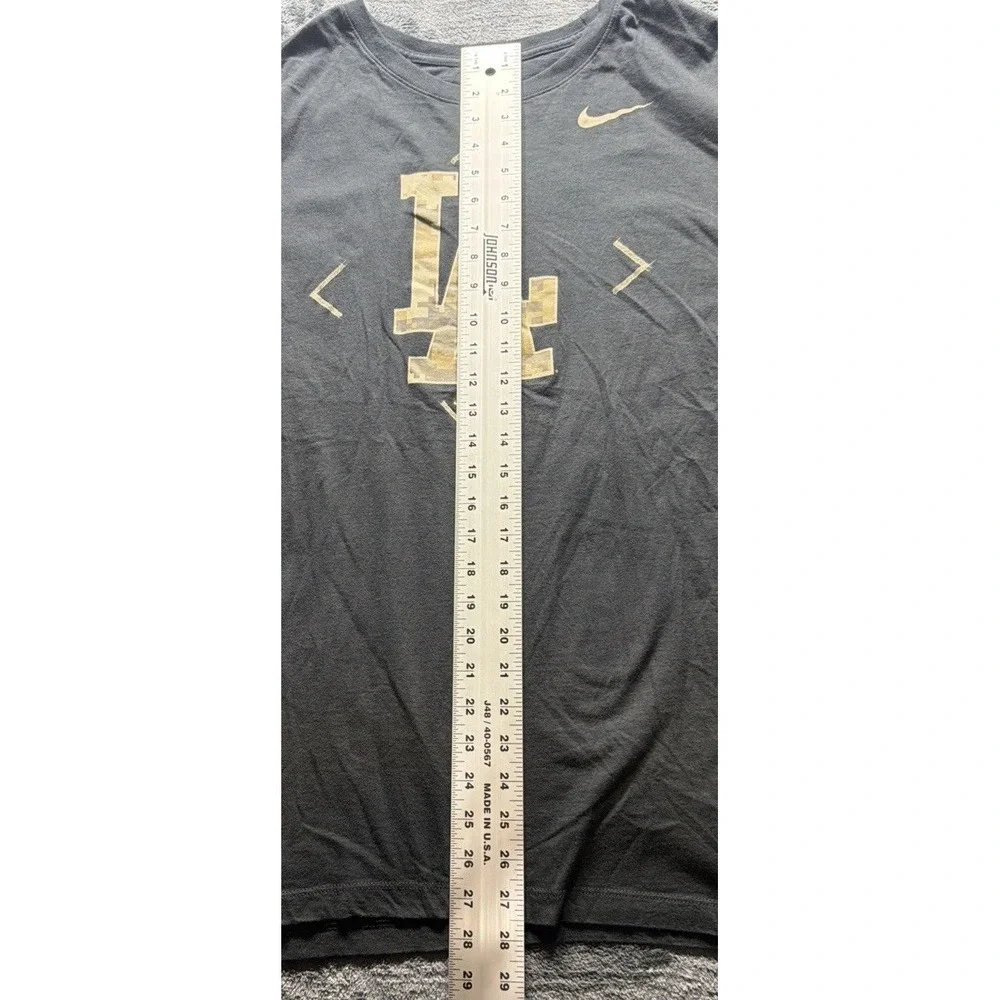 Nike Los Angeles Dodgers Camo Logo T-Shirt Black Sz. 2XL 